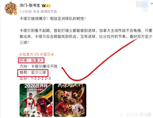 一鸡两吃，这波不亏！下一场墨西哥VS韩国🔝继续吃肉！加拿大6比0卡塔尔