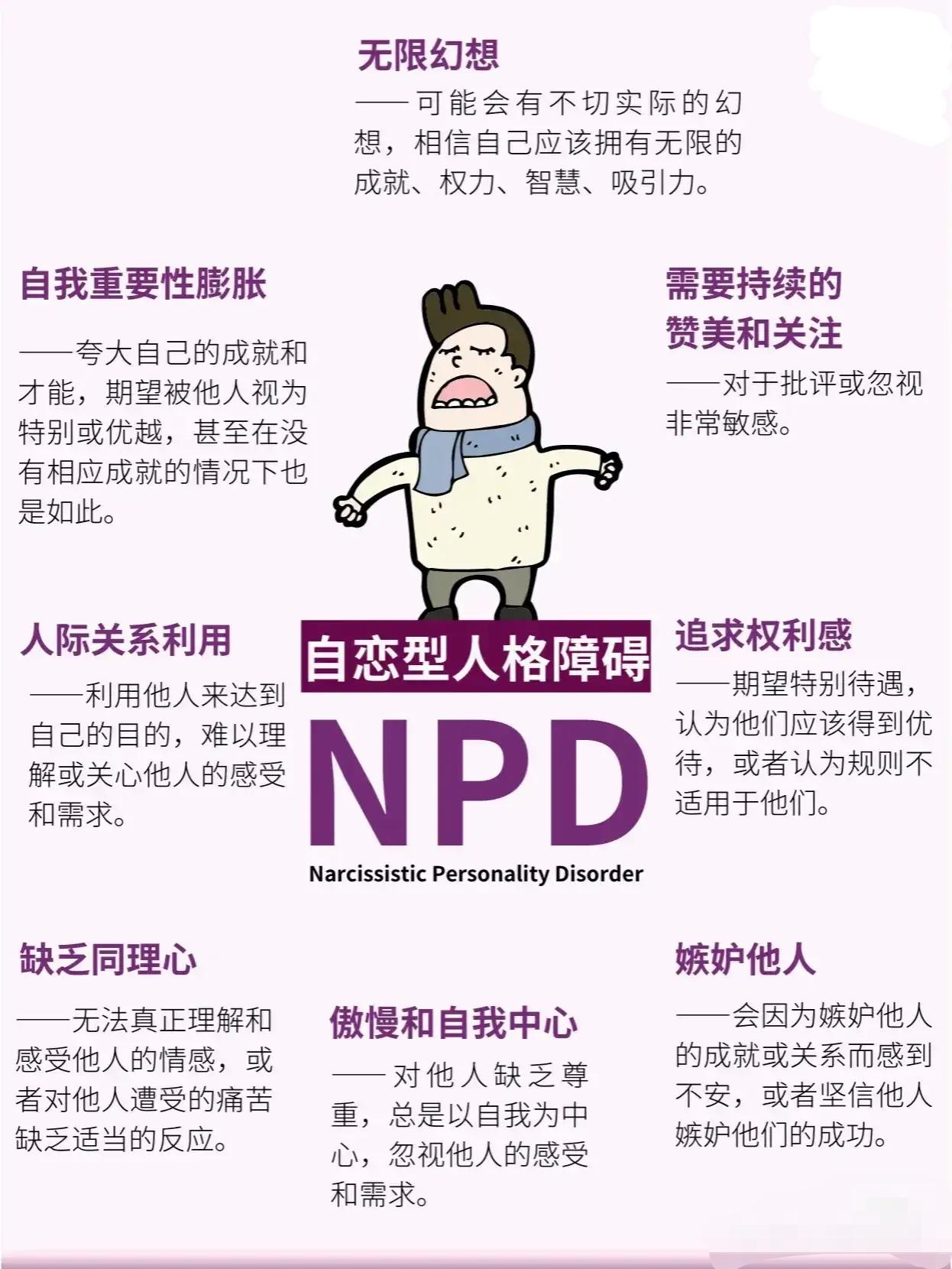 NPD到底有多么可怕？

NPD是自恋型人格障碍，在现实中，我们可以遇到自恋的人