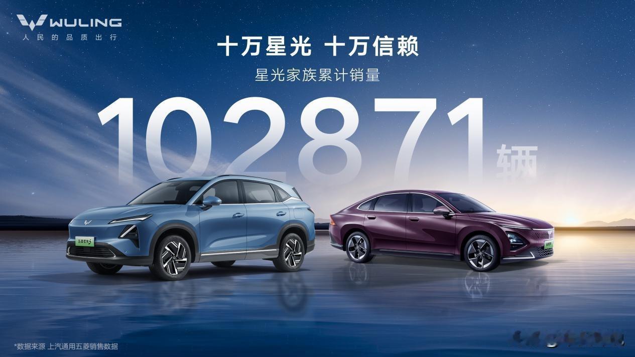 10万用户的信赖，五菱星光家族达成首个10万里程碑，下一个也很快
 
不知不觉，