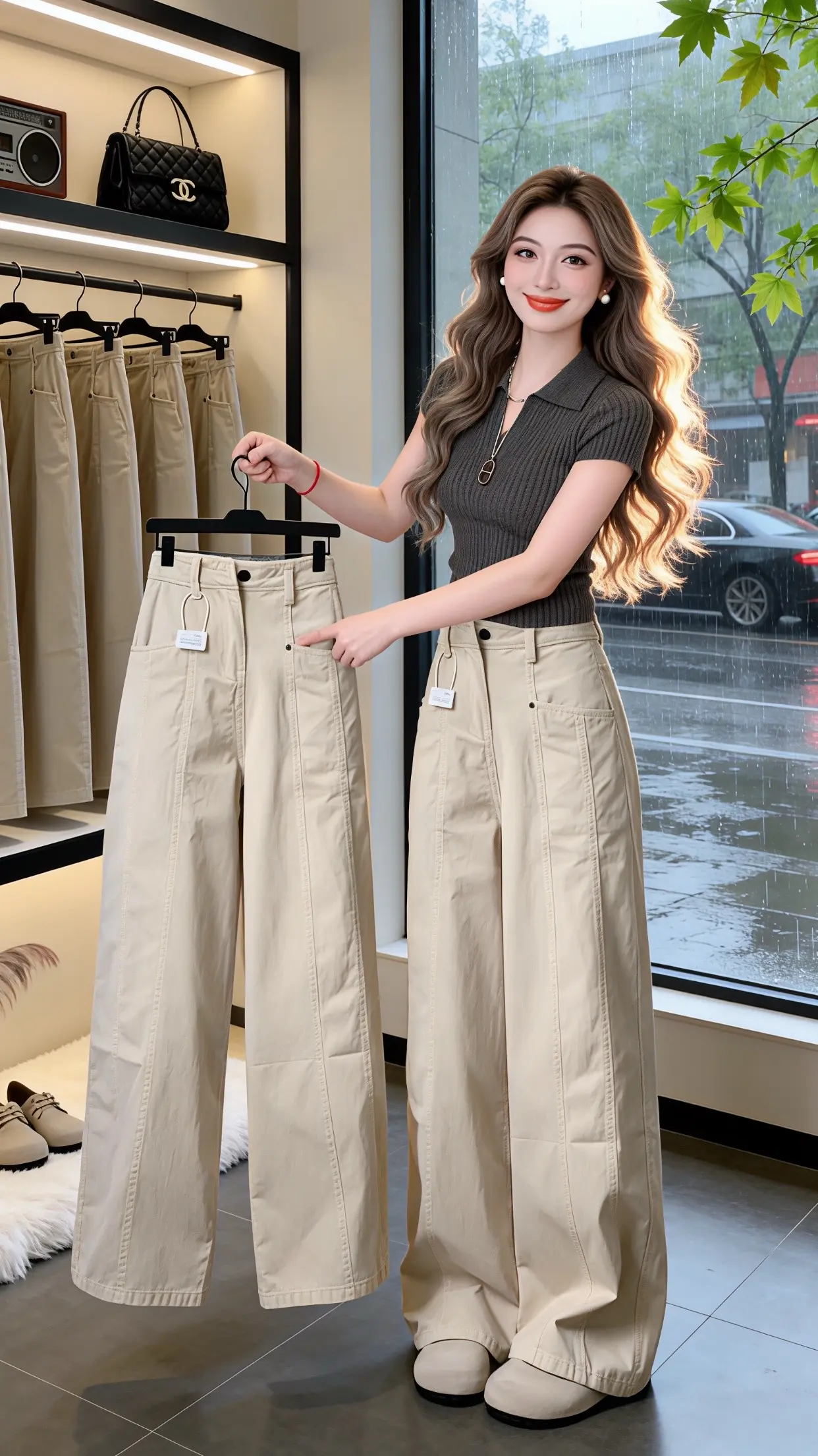 工装裤女款阔腿裤 穿出自己的风格 早春穿搭 适合小个子的裤子分享 显高显瘦穿搭