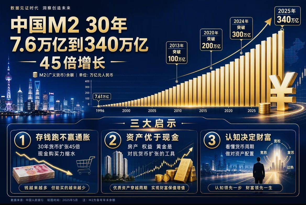 当前M2是GDP的242.7%，M2比GDP多了约200.1万亿元。 

这20