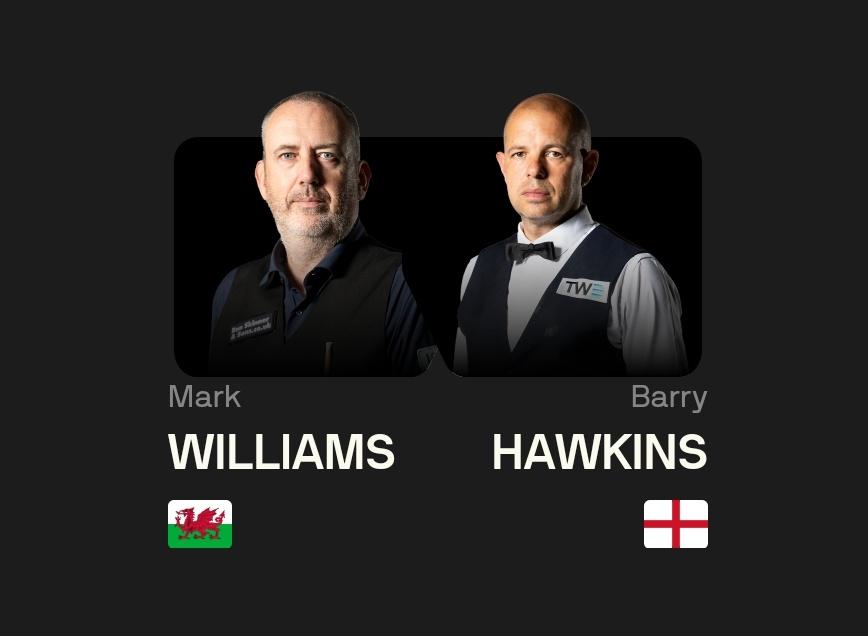 威廉姆斯单杆过百，6-2轻取霍金斯，挺进球员锦标赛八强！
 
 
北京时间2月1