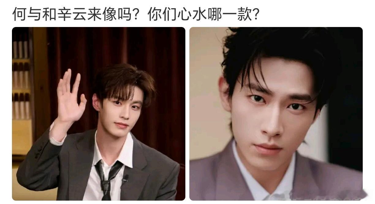 怎么会把辛云来和何与放一块啊？？到底哪里像了？别的不说时尚感这块云来输了 