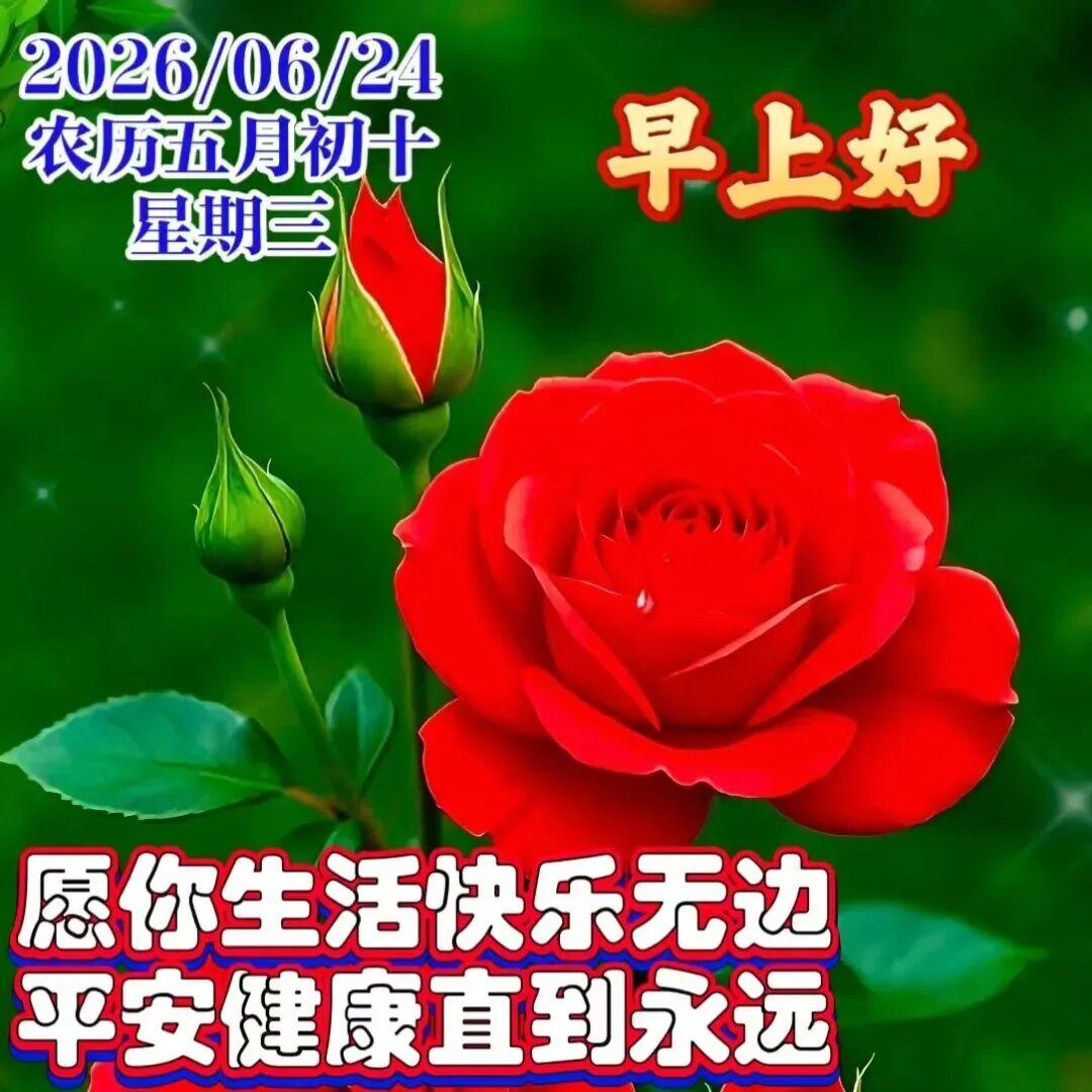 🌹早安，致每一个平凡生活的我们。不用攀比他人生活，不用强迫自己出众，遵从本心，