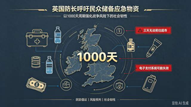 千日备战预警：英国防长的物资储备倡议 是风险预判还是舆论造势？