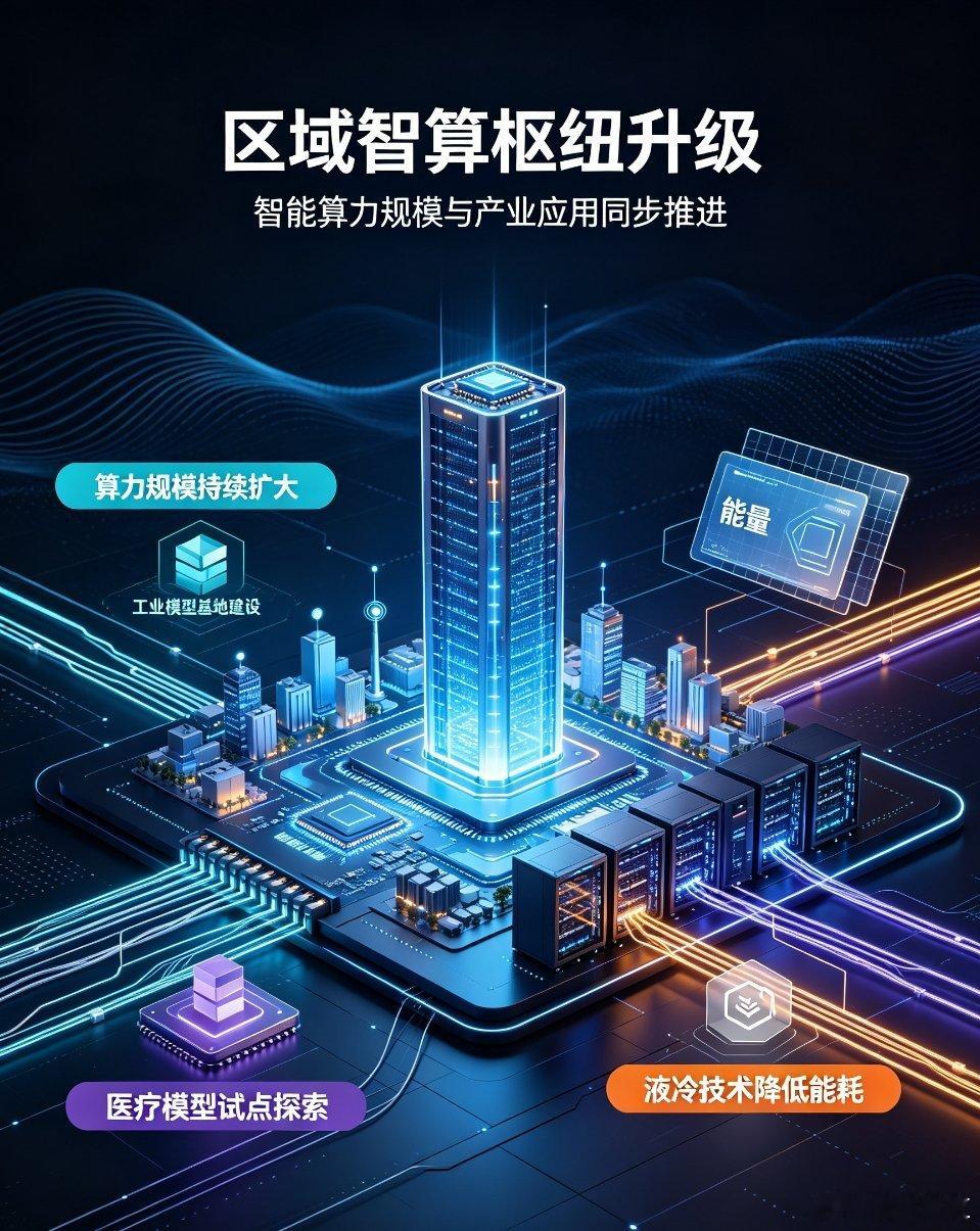 重庆今天发布了成渝算力枢纽升级规划，目标到2030年区域智能算力规模突破10万P