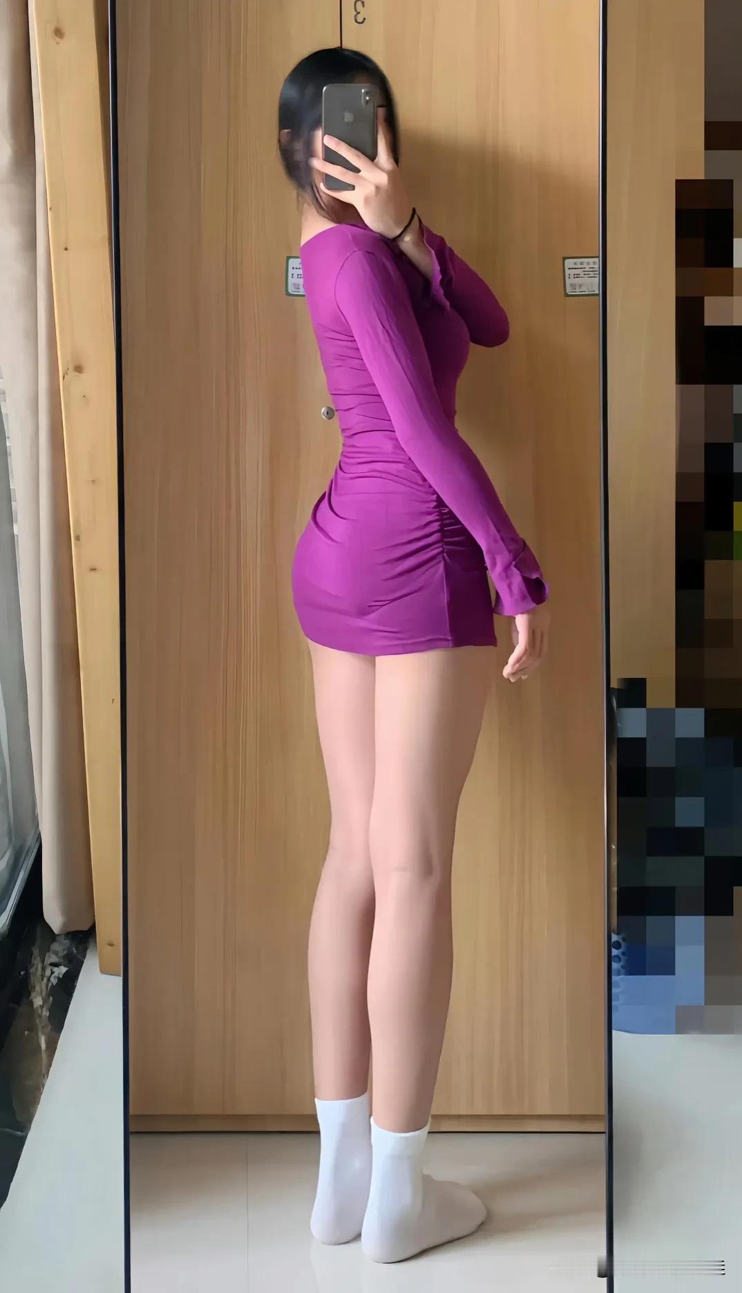 #性感翘臀完美身材#高级感十足的紫色#美女，好身材# #好身材😆# #不被定义