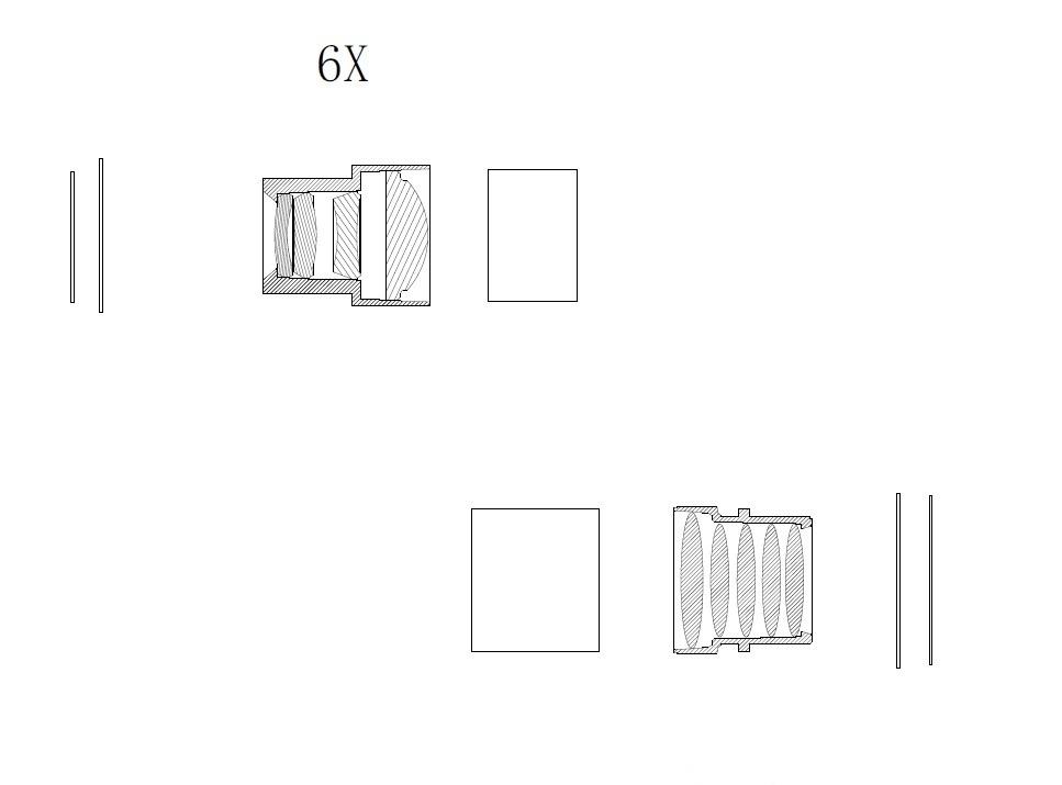 这图说保真，Find X7 的潜望镜结构图，一个 6x，一个 3x，双潜望镜，我