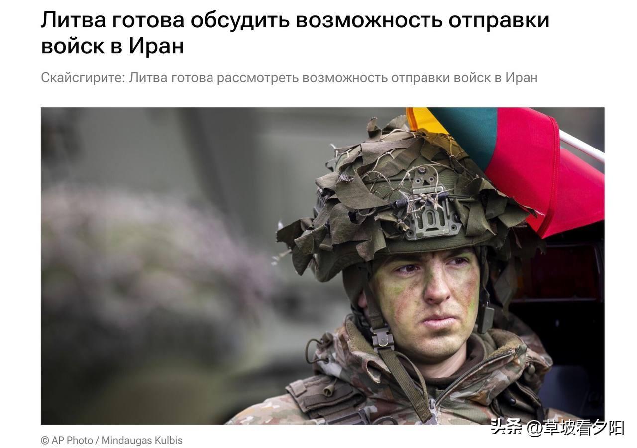 3月4日，立陶宛总统顾问突然放狠话：只要美国开口，我们就派兵去伊朗！
 这话听着