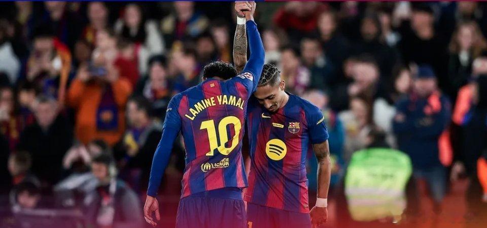 12月24日讯 随着2025年的赛事画上句号，巴萨官网在总结中指出，巴萨时隔82