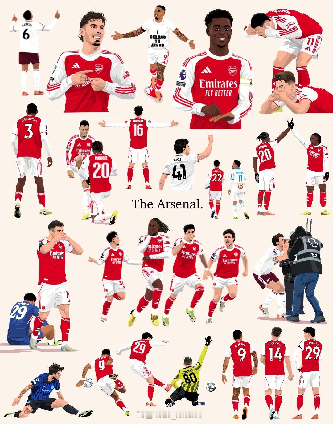 27/38 ❤️——阿森纳本赛季球员精彩瞬间阿森纳 英超联赛 欧冠