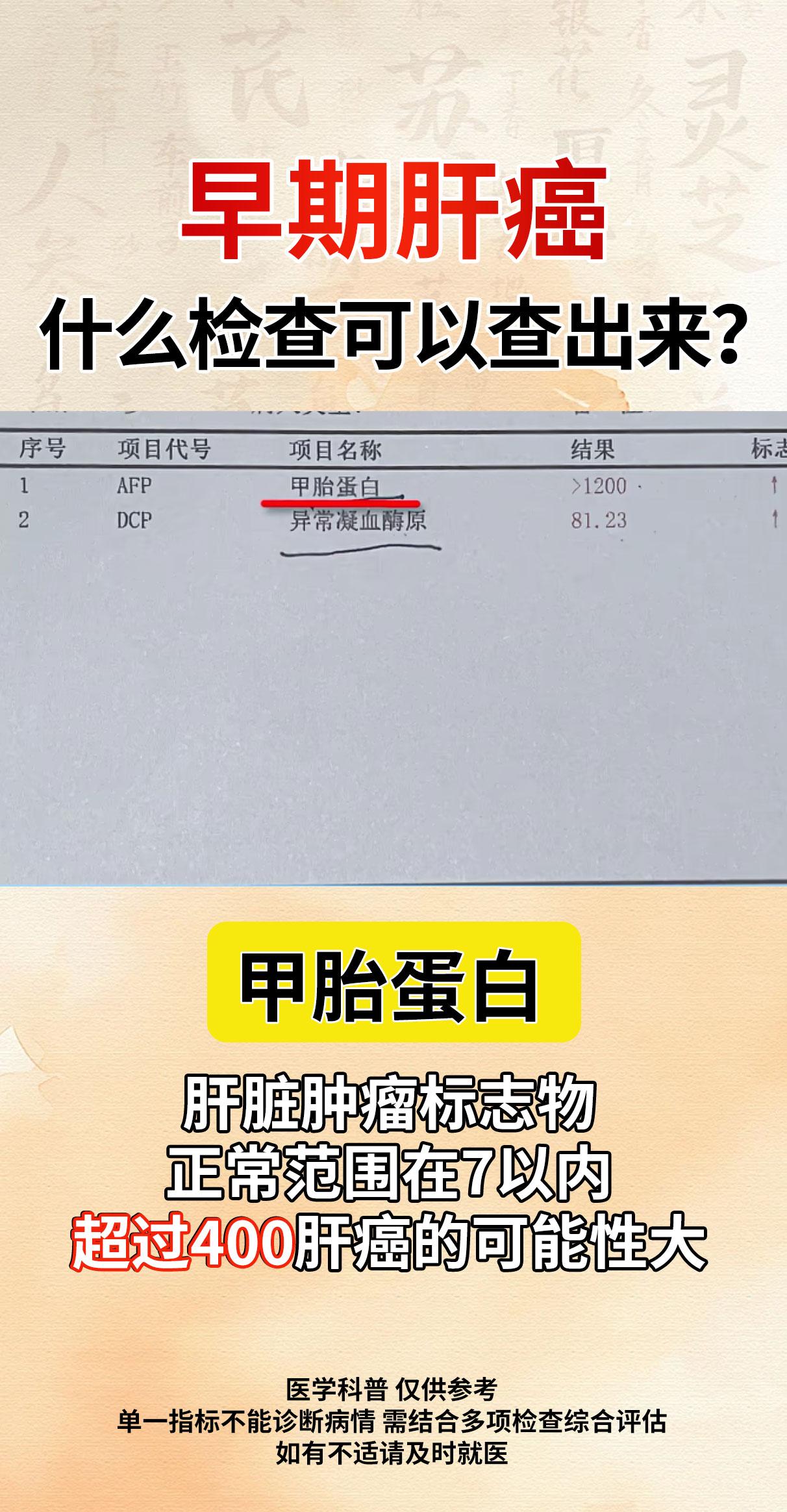 早期肝癌，什么检查可以查出来？。
