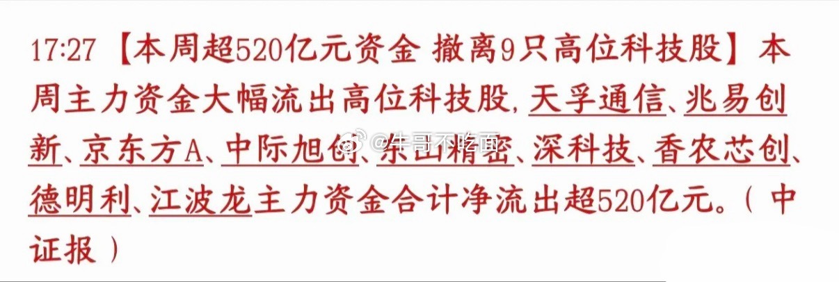 超级利空，数据不会说谎，涉及光通信和半导体龙头统计周期是上周5个交易日（6.29