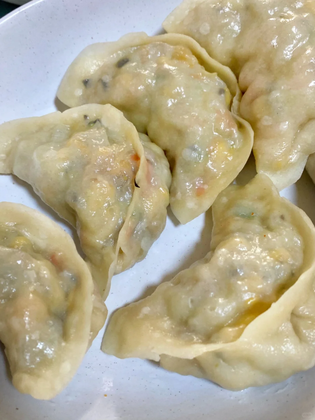 我妈做的低卡蒸饺太好吃了！！！