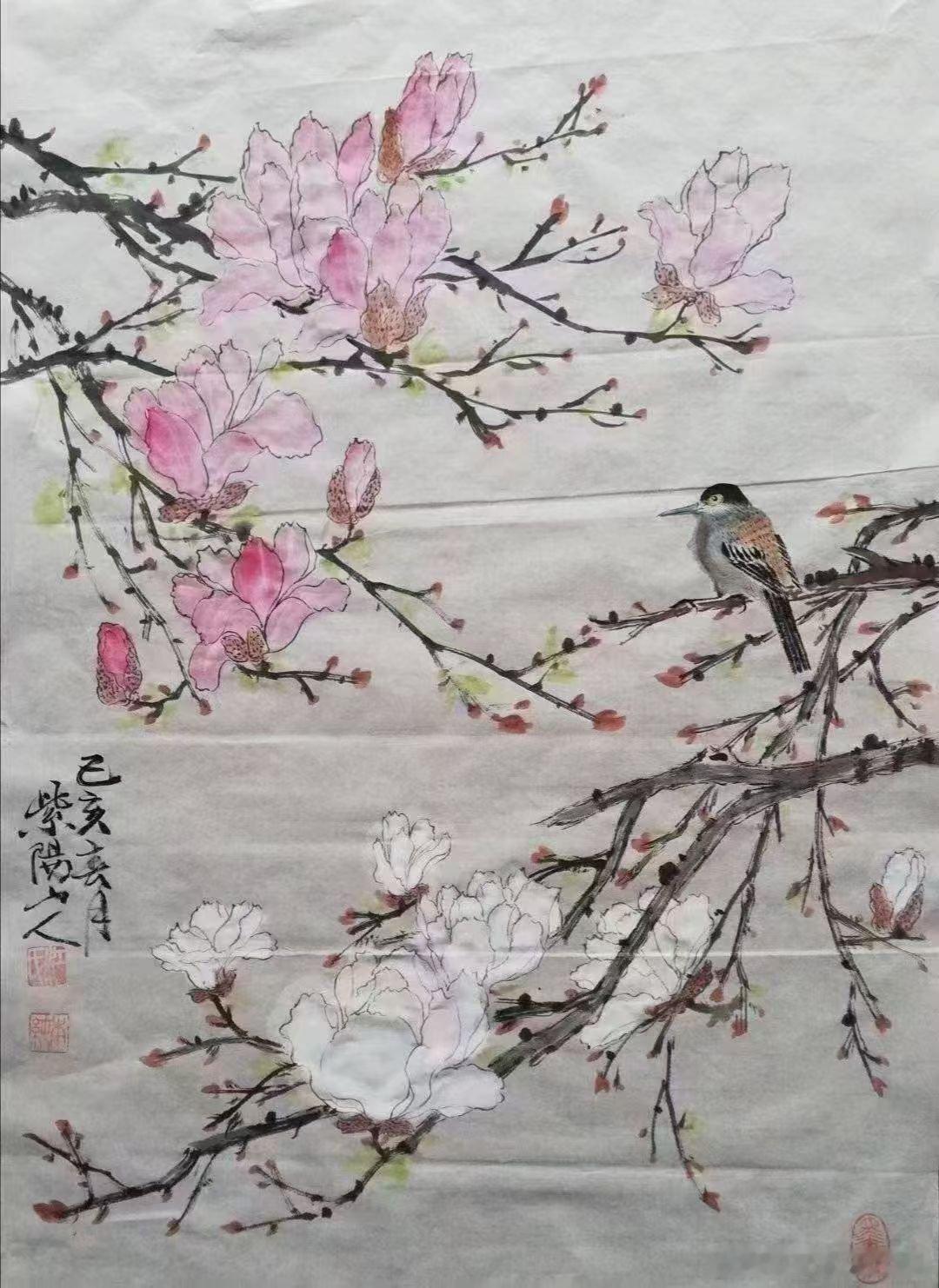 名家作品友情代理推荐分享 【江本纯】字玉华，号紫阳山人，毕业于中国美术学院，师从