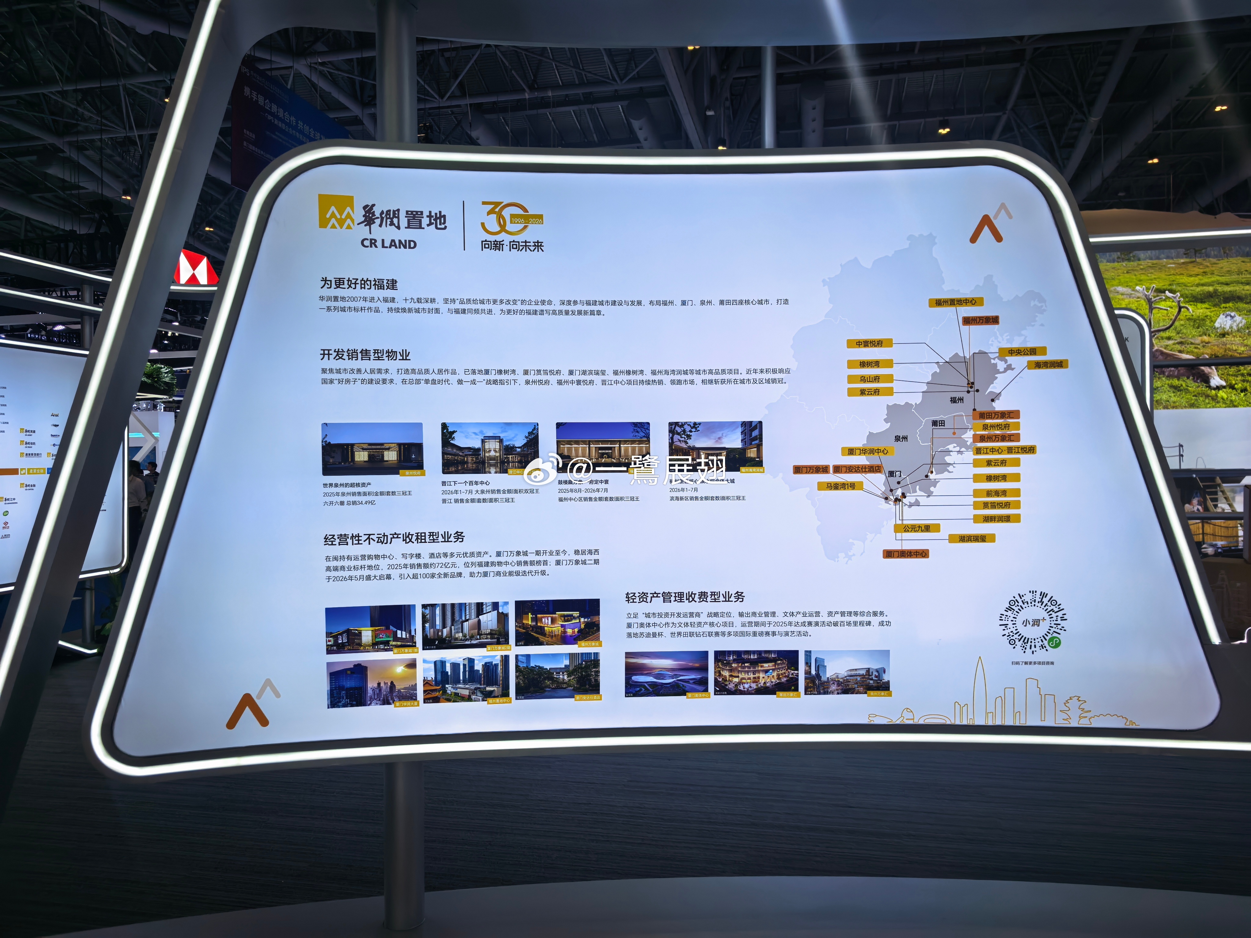 第26届中国国际投资贸易洽谈会 战略合作伙伴之华润，其在介绍福建区域经营性不动产