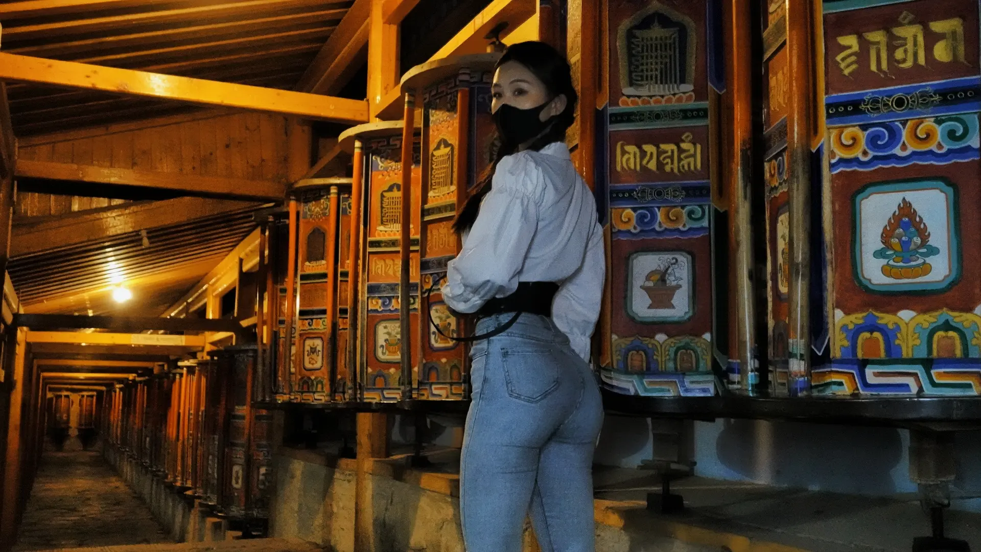 拉卜楞寺的夜真美啊