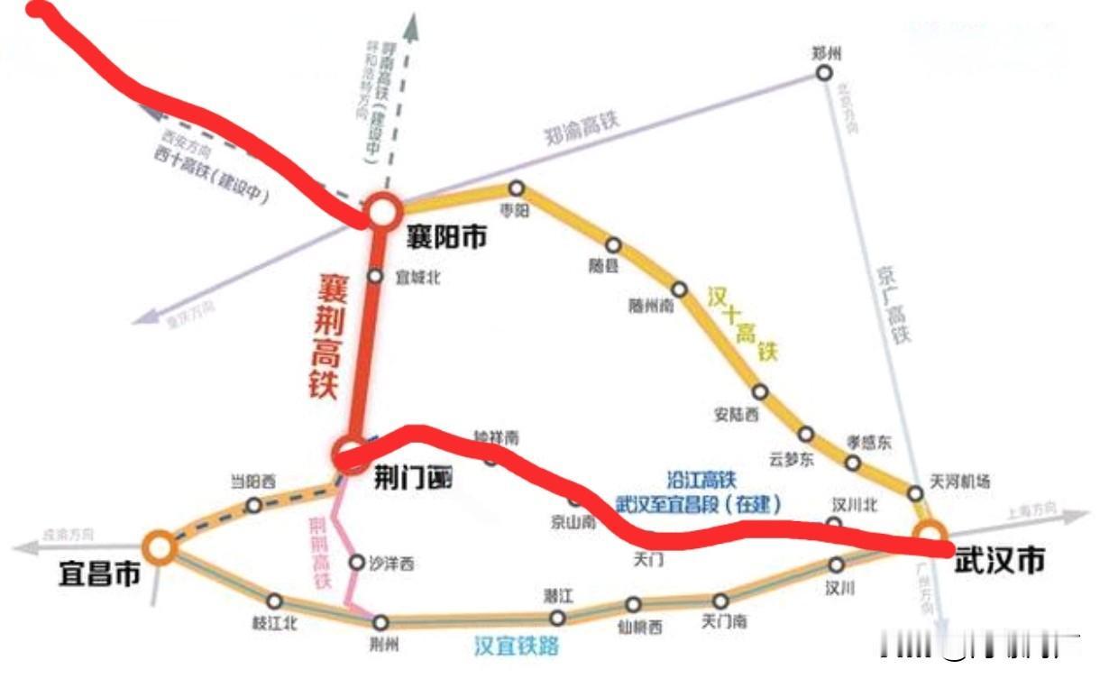 破局“肠梗阻”：西武高铁借道襄荆与沿江高铁的可行性探析

    随着西十高铁的