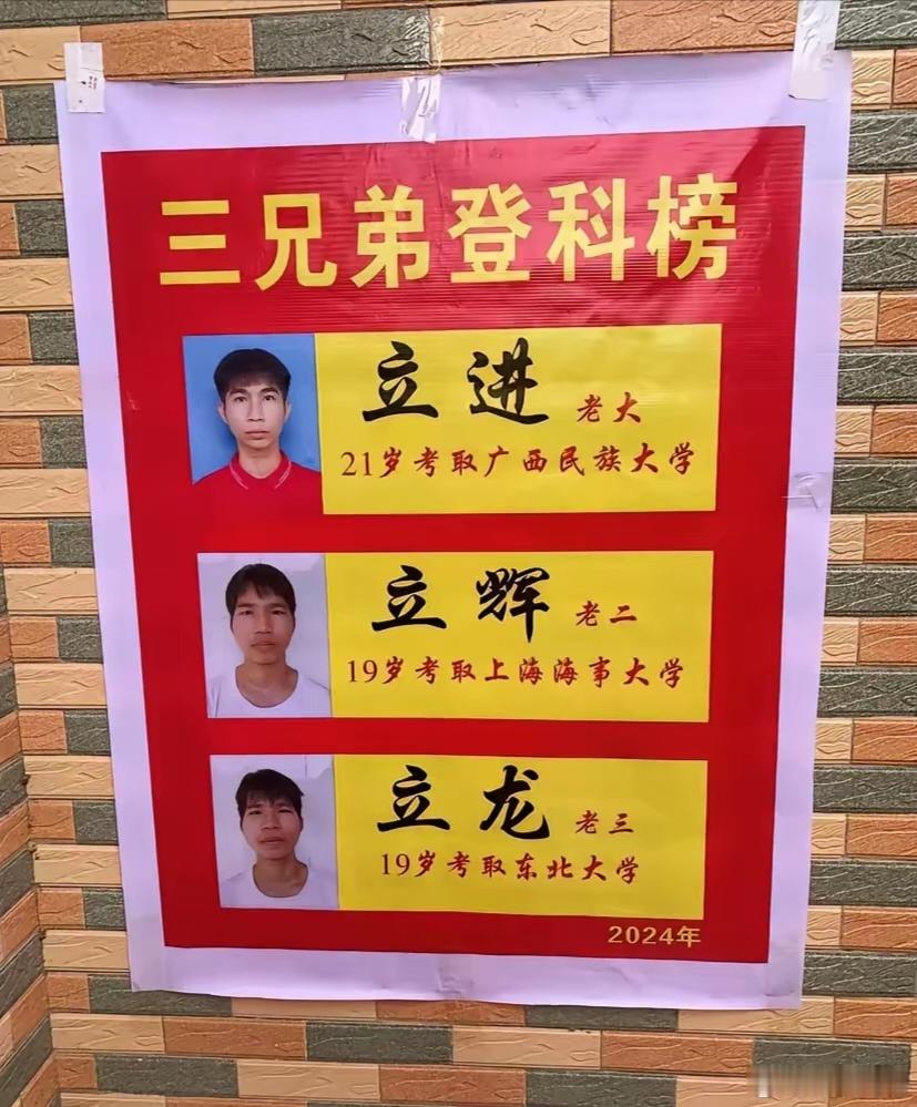 仨兄弟，哪个的大学含金量最高？