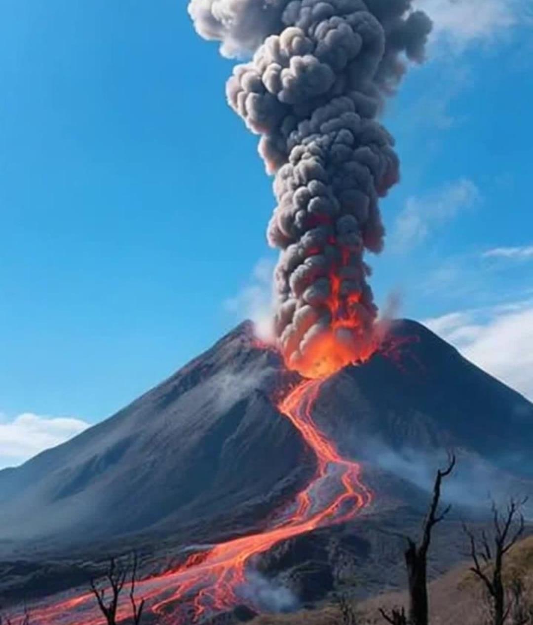【世界正处在火山爆发口】
        感觉现在说“世界正处在火山爆发口”一点