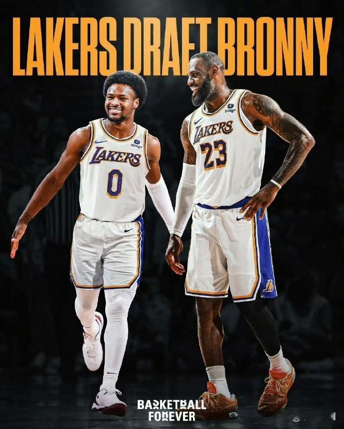 NBA：历史首次父子同台——湖人选中布朗尼！

湖人用55号签选中了来自南加利福