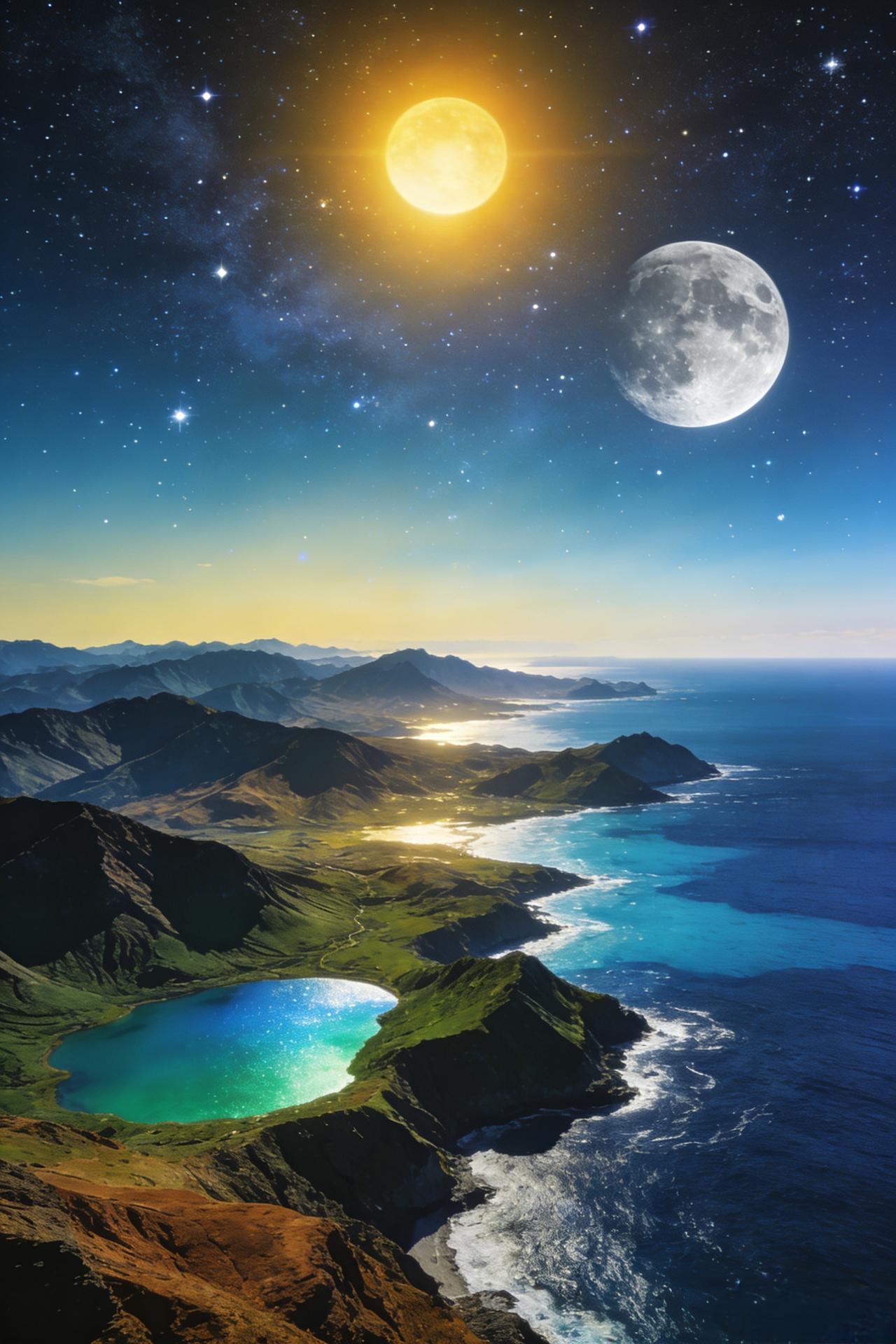 上联：天有日月星辰，诚邀下联地存山川湖海