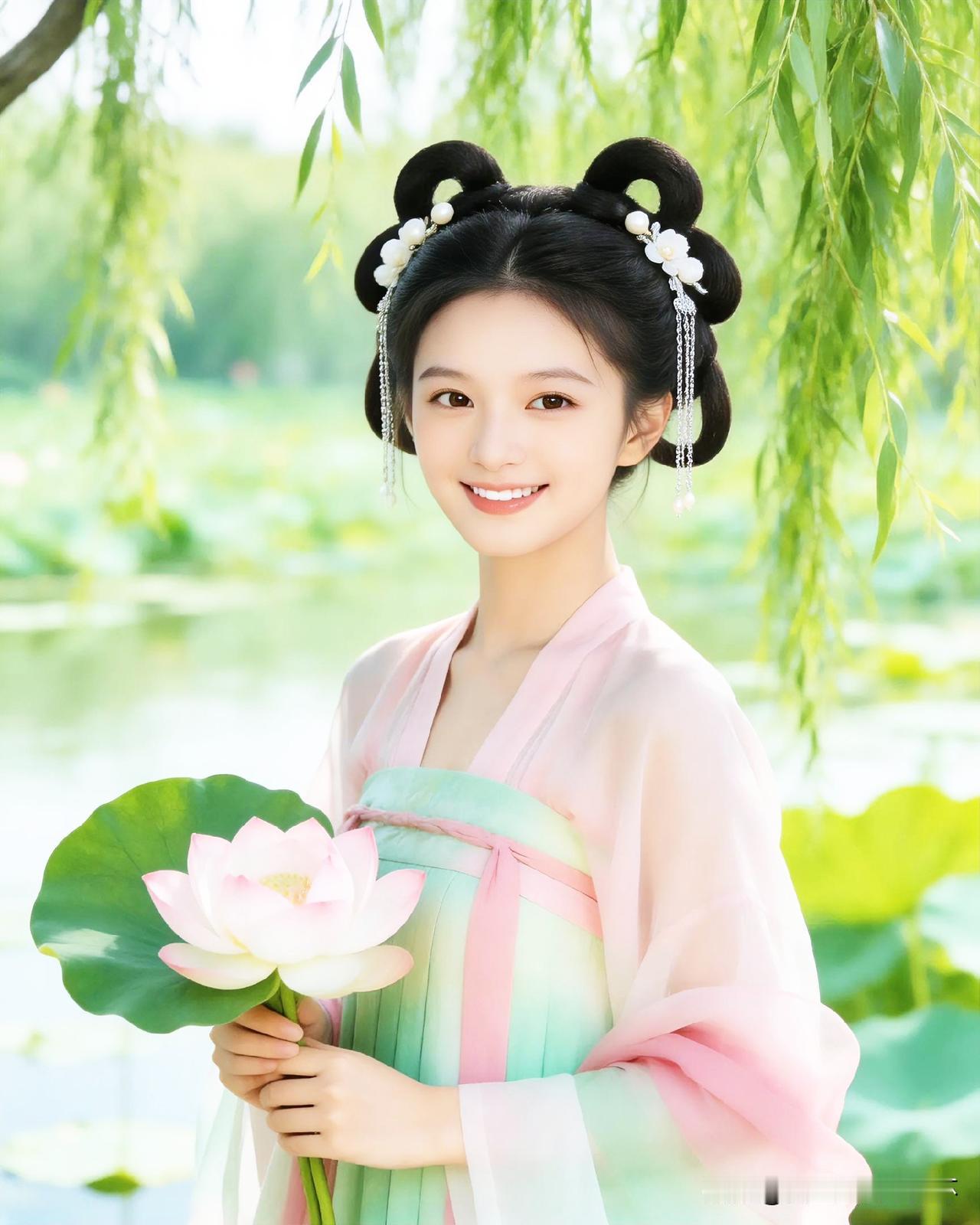 下联：采莲越女笑娉婷
上联：有请雅士[玫瑰][玫瑰][玫瑰]