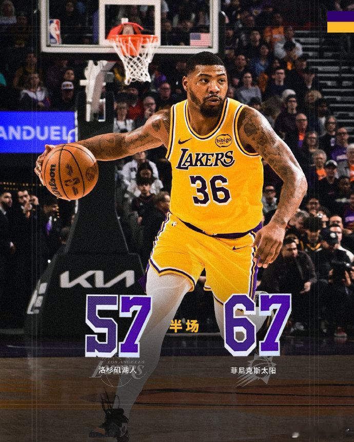 这球看得  最近怎么总整这种防守防不住  湖人第三节让太阳打出10-2开局，全队