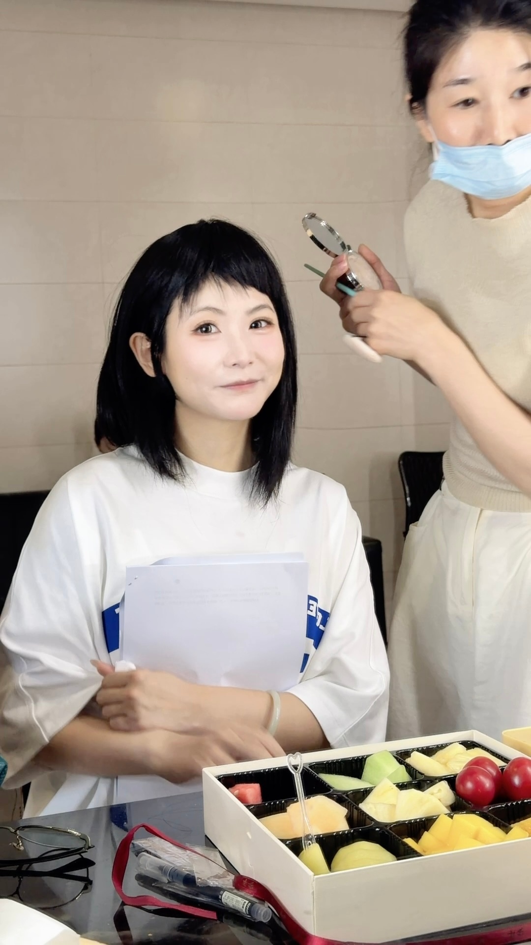 今天化了美美的妆