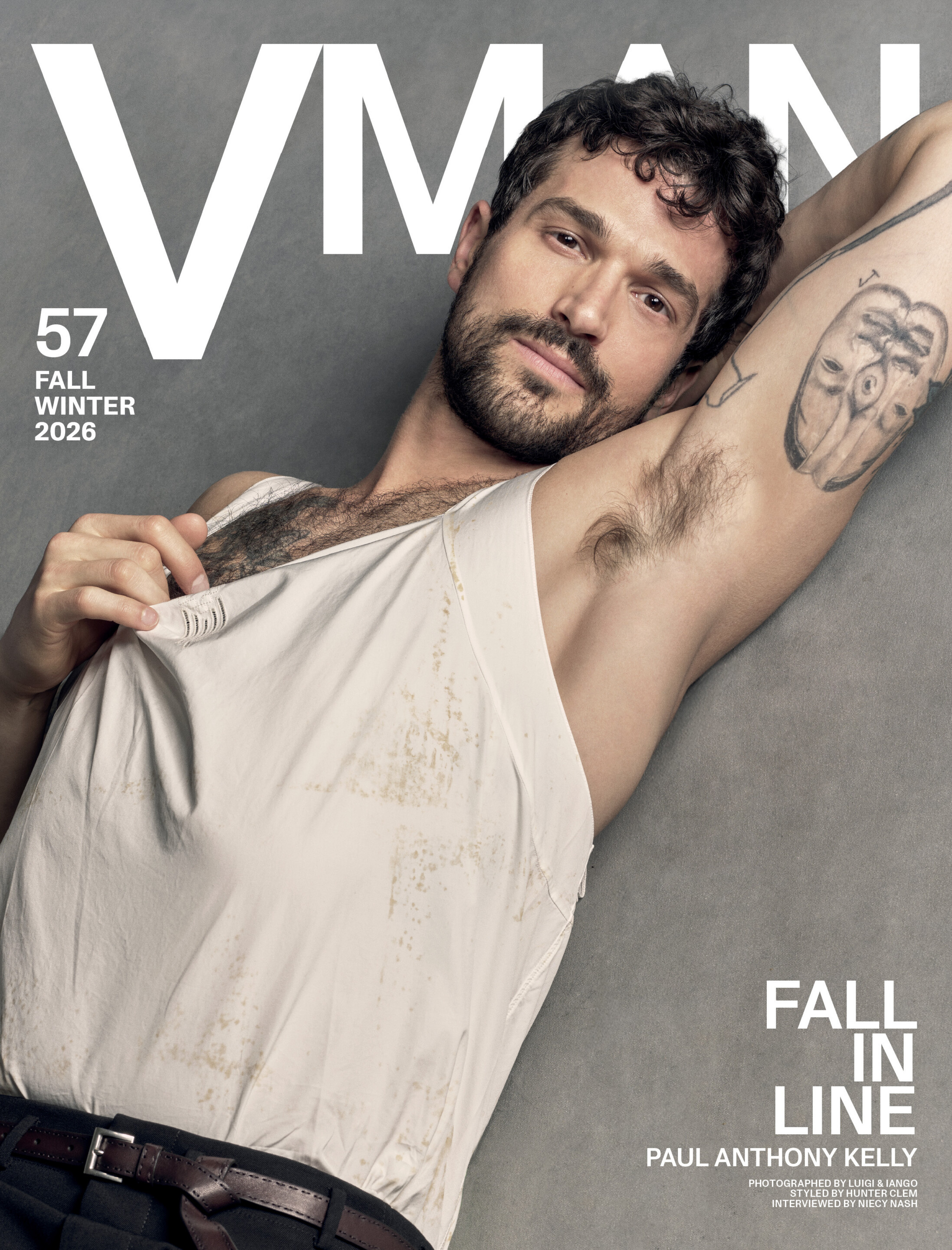 保罗·安东尼·凯利 登上『VMAN』新一期 秋冬刊杂志封面: 📸摄影师: Lu