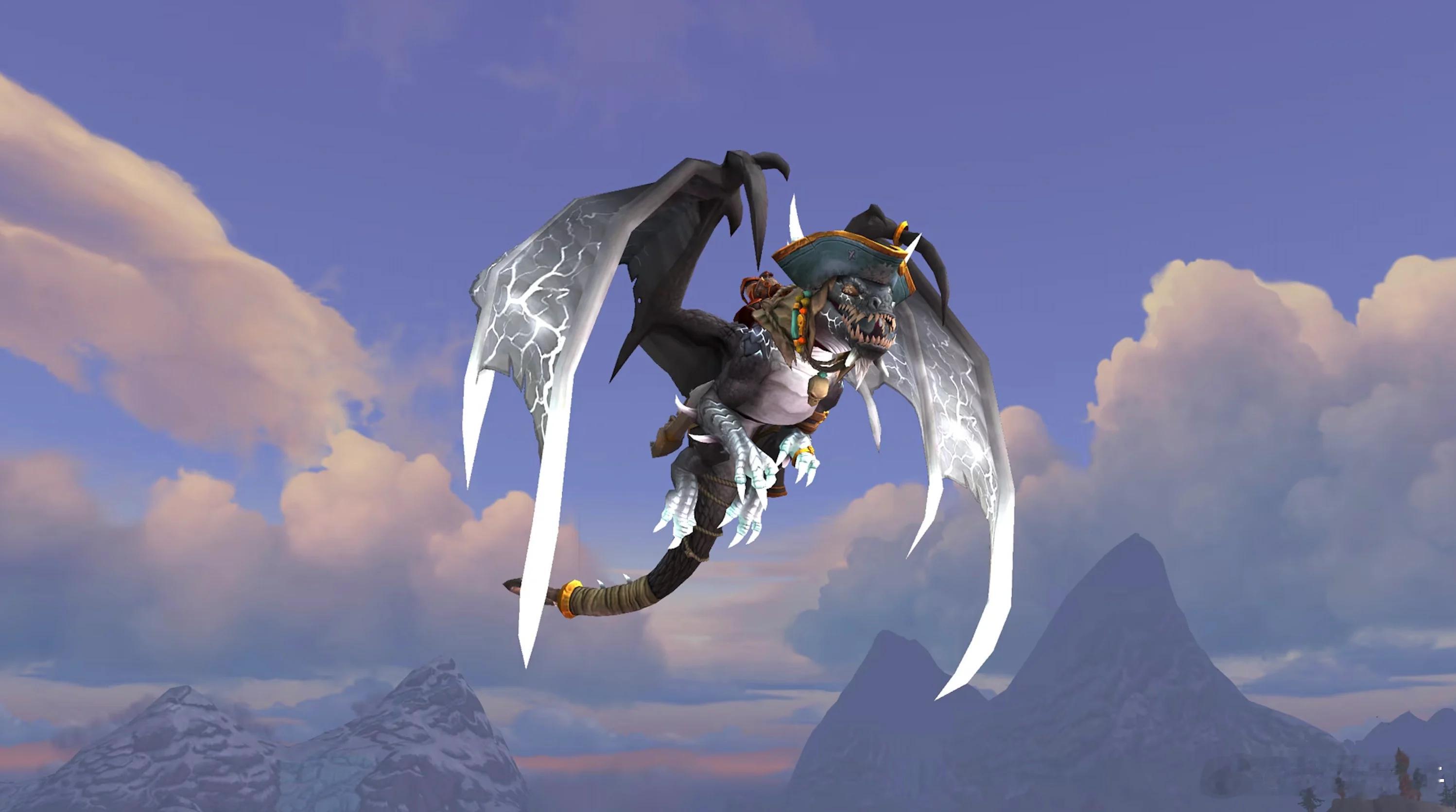 上个赛季“紊乱时间流之主 III”成就的坐骑——海盗龙现已在11.2.7版本中上