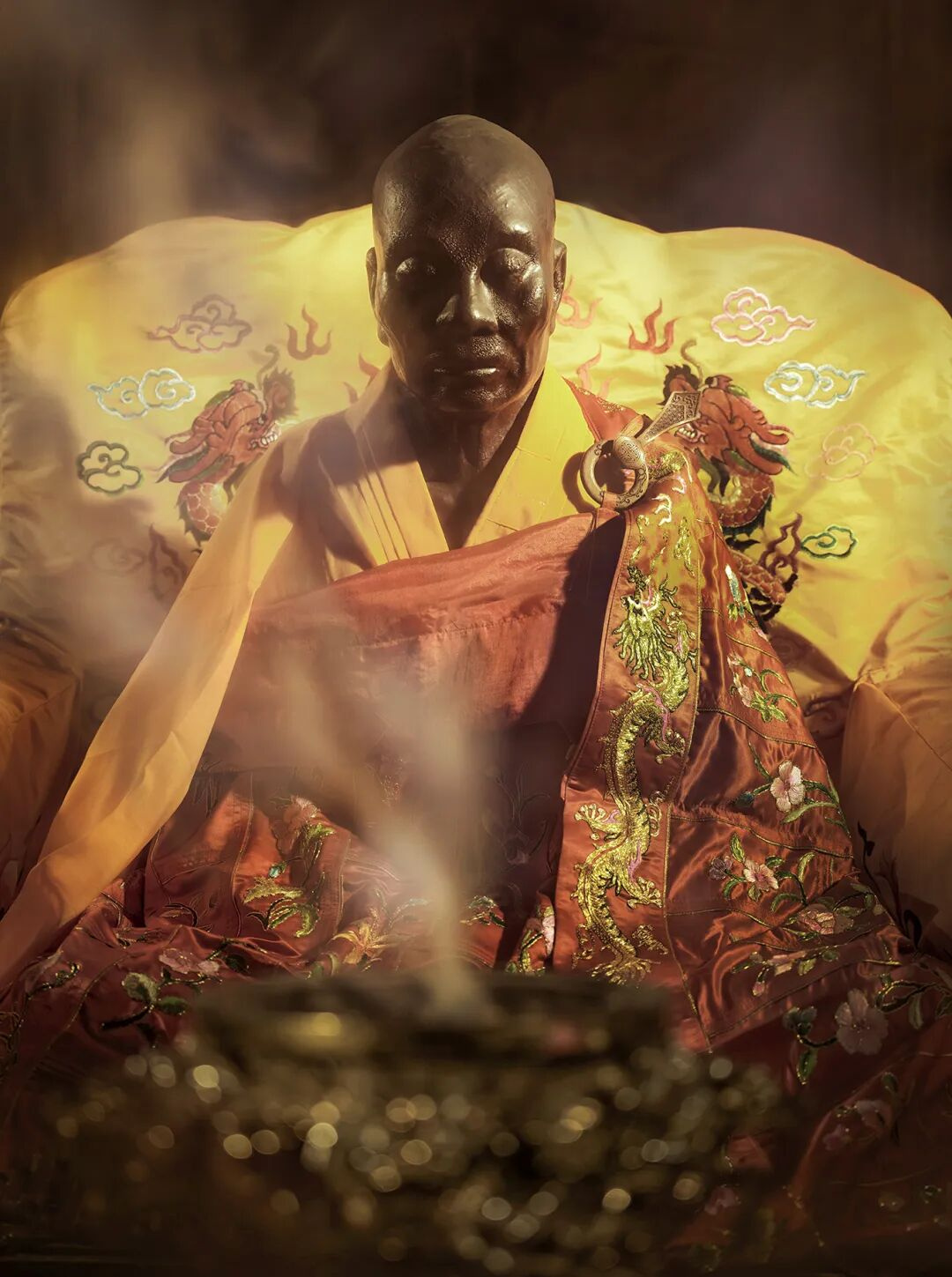 大师在曹溪弘法几十年，晚年将要入灭时，他选择了回到自己的家乡广东新州。新州国恩寺