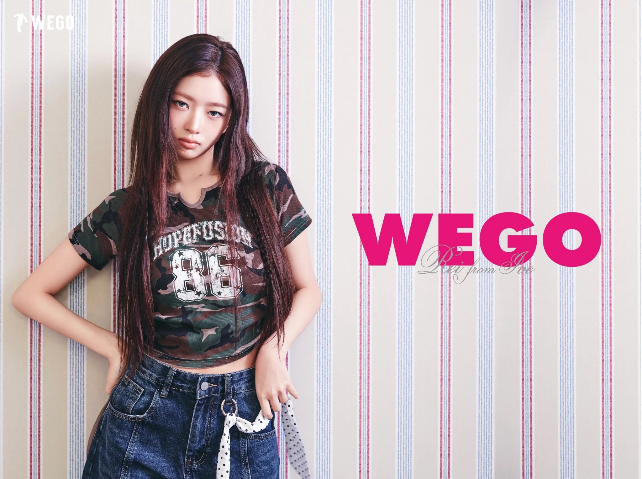 oricon更新IVE REI担任WEGO新一季宣传模特🎊💕店内将充满REI