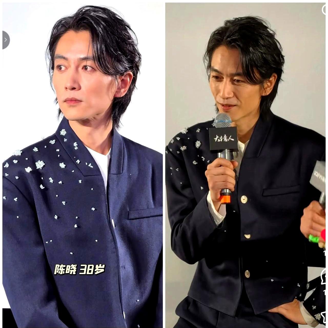 内娱现在让人看不懂的就是陈晓了
 

近期他在新剧《大生意人》剧宣活动里瘦到脱相