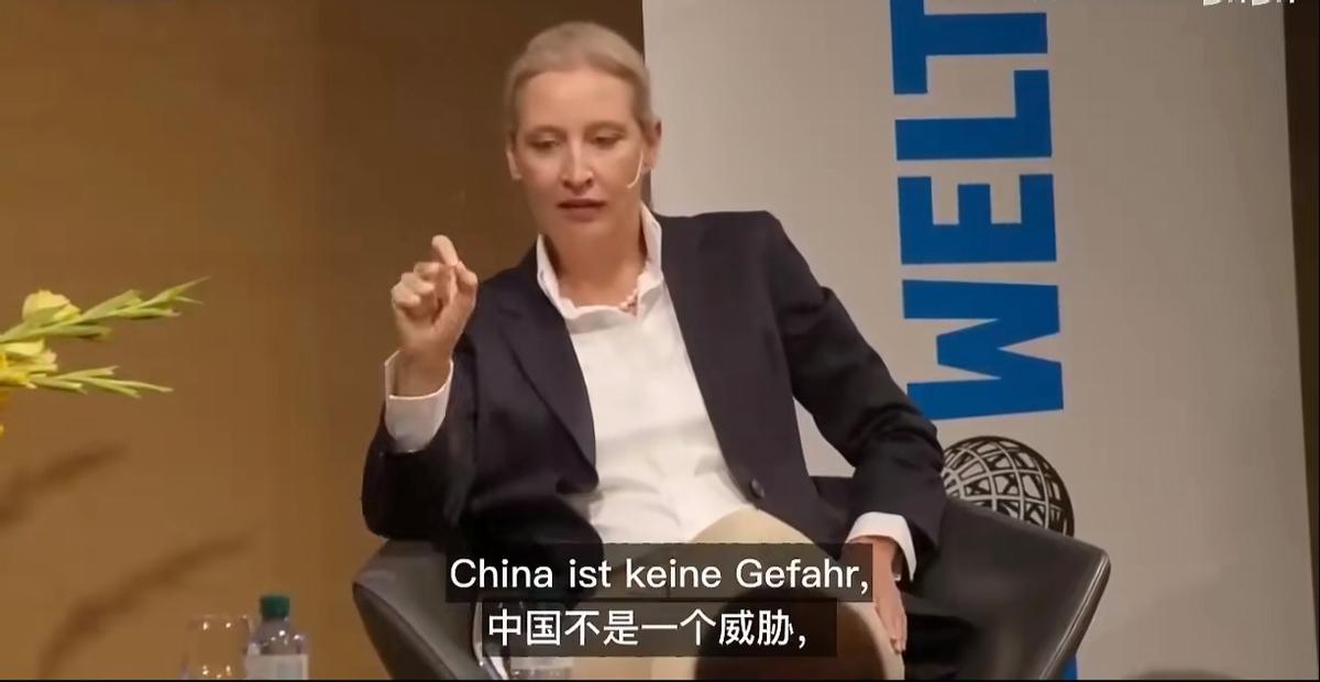 用诚意对待中国，用实力放倒美国！！德国政客魏德尔：如果有人问我，中国对欧洲有没有