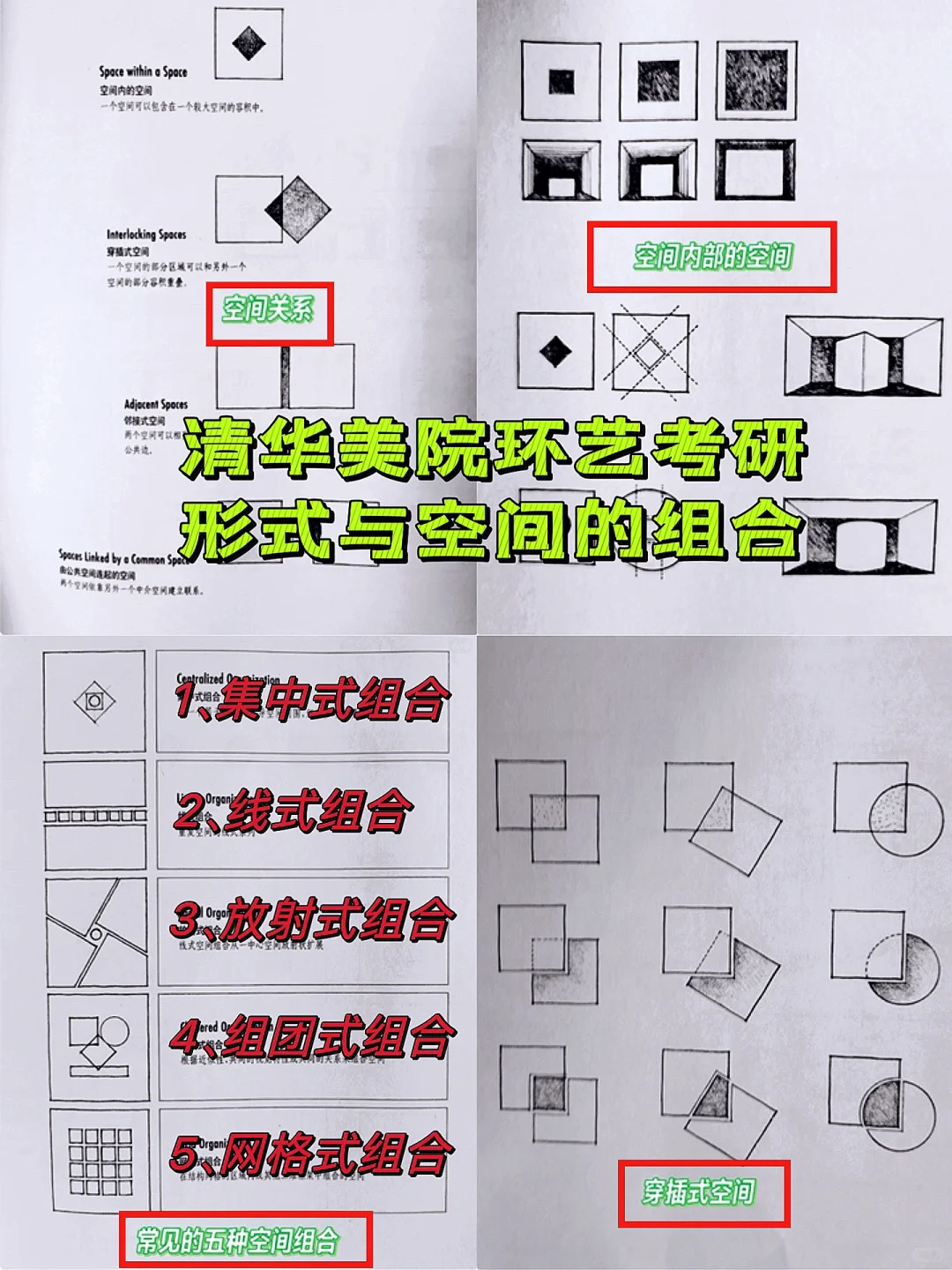 清华美院环艺考研｜形式与空间组合分类㊙️