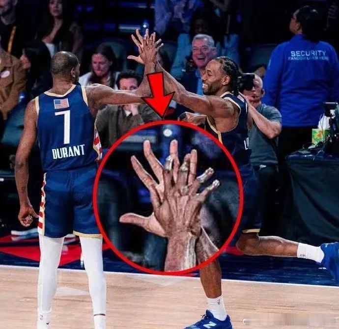 NBA  伦纳德这大手 