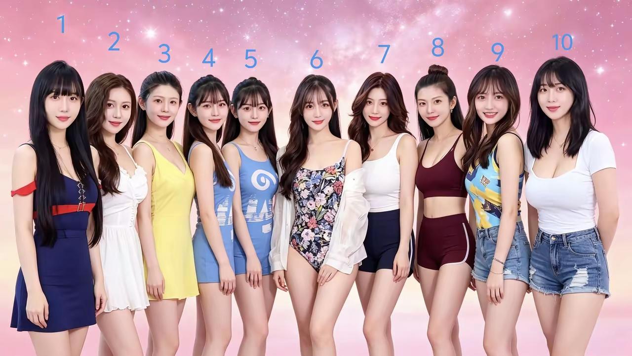 娶个漂亮女人会幸福一辈子吗?这10位佳丽，哪一位是你的菜？如果彩礼都是18.8万