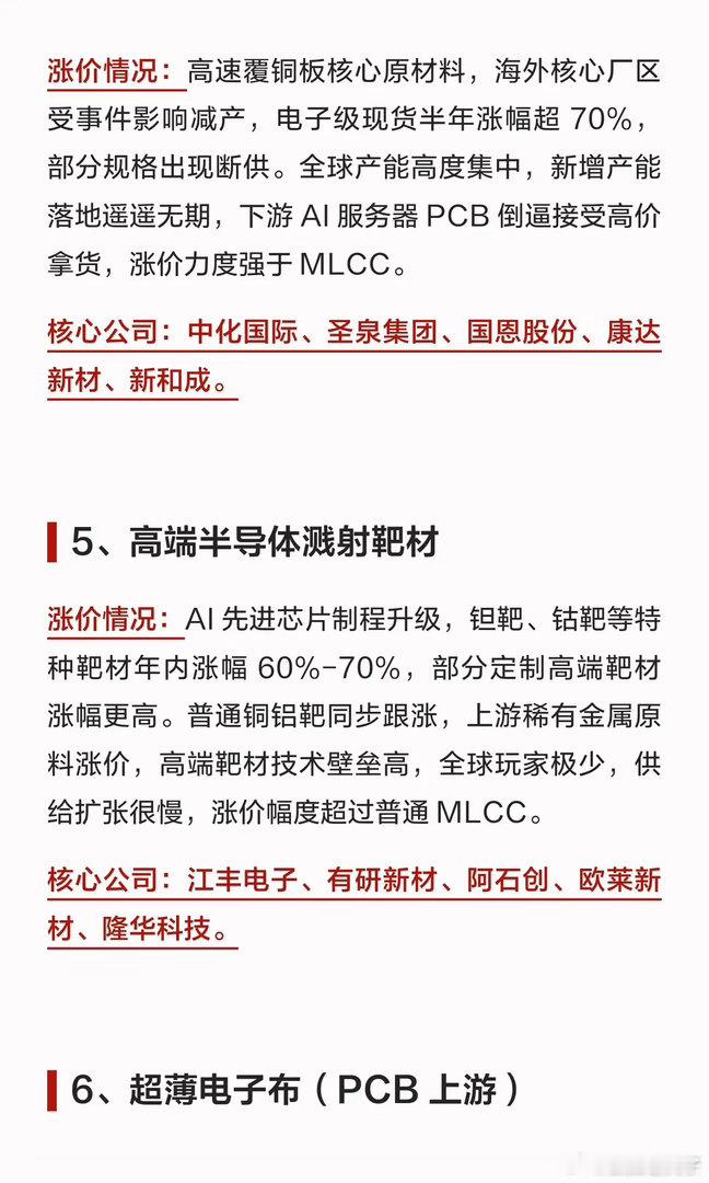 涨价潮席卷AI上游，别把产品涨价直接等同于股价上涨AI算力需求爆发，市场目光大多