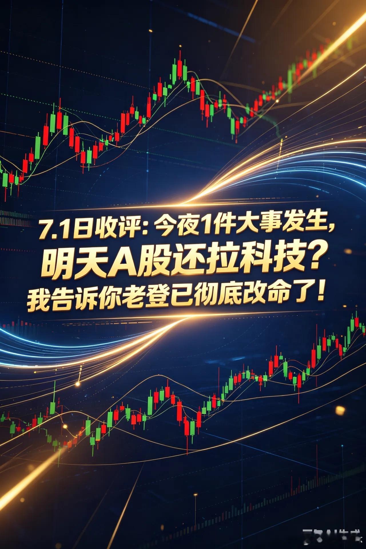 7.1日收评:今夜1件大事发生,明天A股还拉科技?我告诉你老登已彻底改命了！  