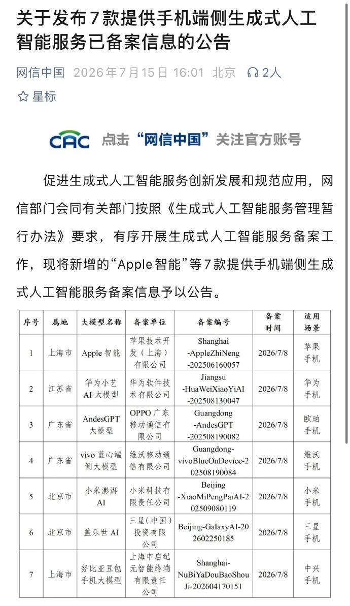 Apple Intelligence终于入华了，底座应该还是Qwen？