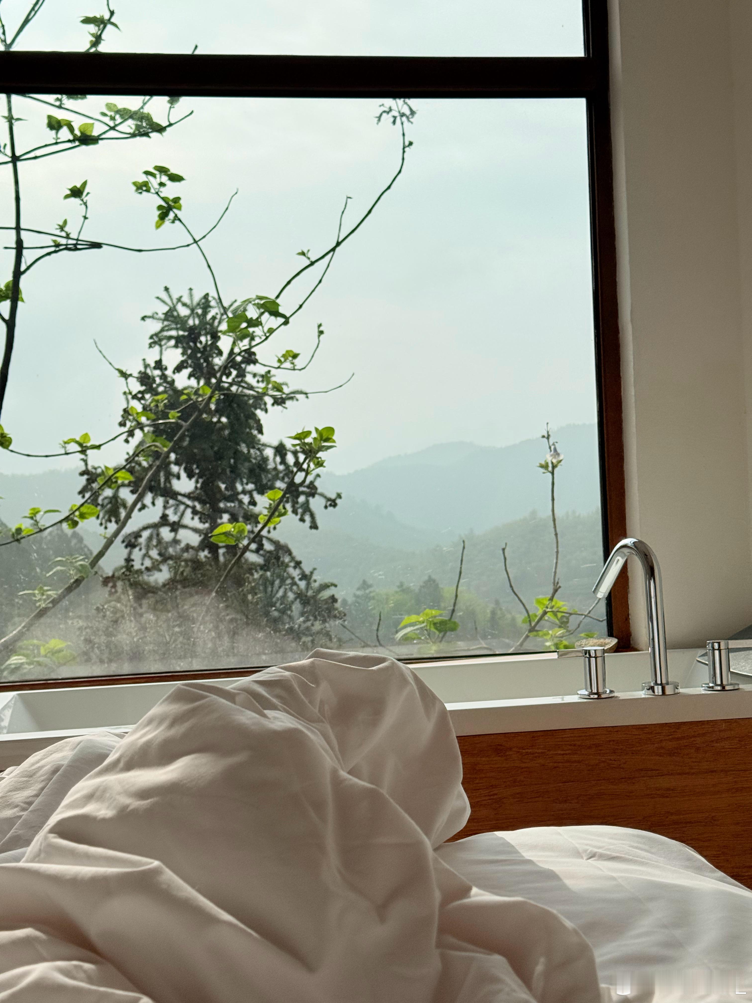 mia的plog时刻 哇，今天早上拉开窗帘，被景色震撼到了！今天天气不错~ 湖州