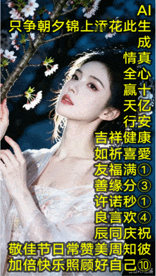 个人观点赞@如祈喜愛 
敬佳节日常赞美周知
加倍快乐照顾好自己
只争朝夕锦上添花