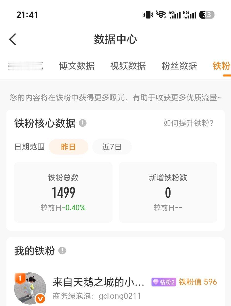 刷到互动看看你铁粉掉了没 