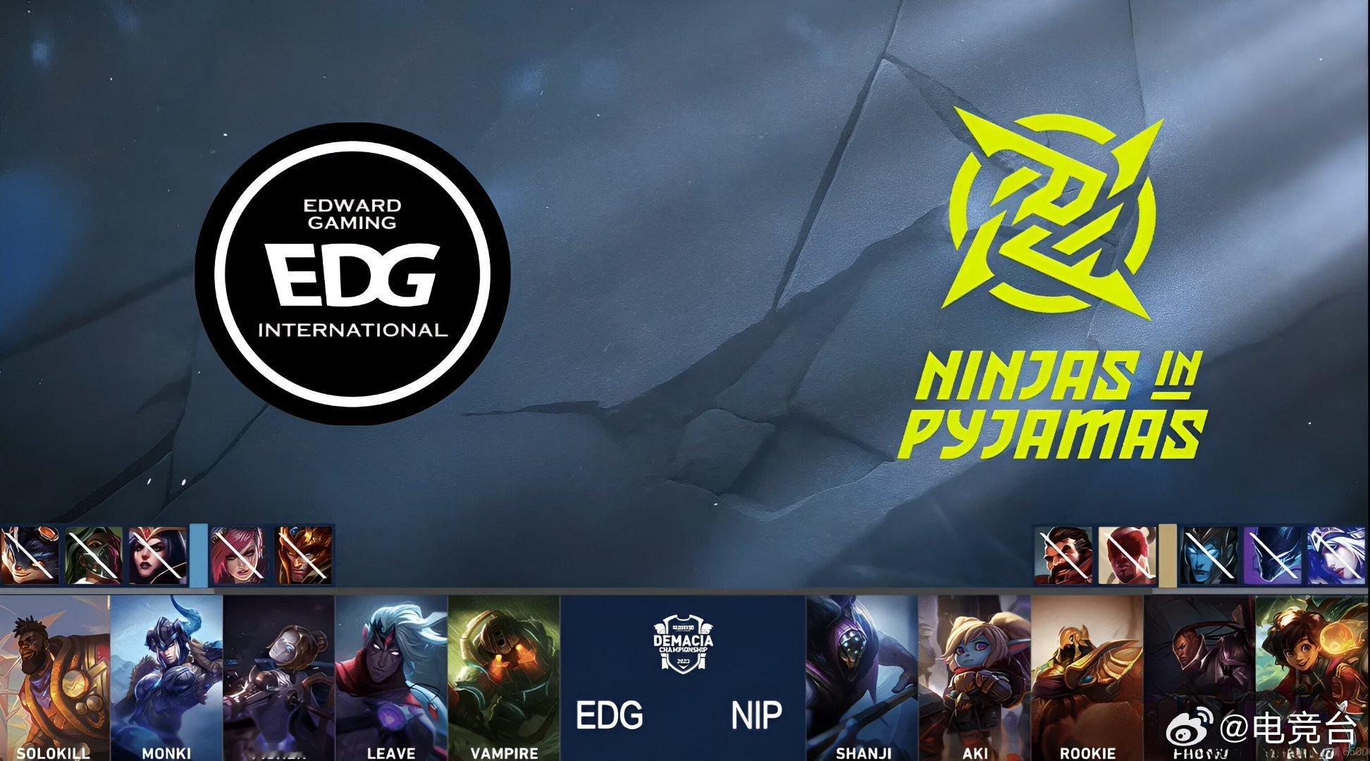 WBG 2-3 NIP世界亚军没想到就只是拿到了德杯八强，肉鸡还是猛啊。但是确实