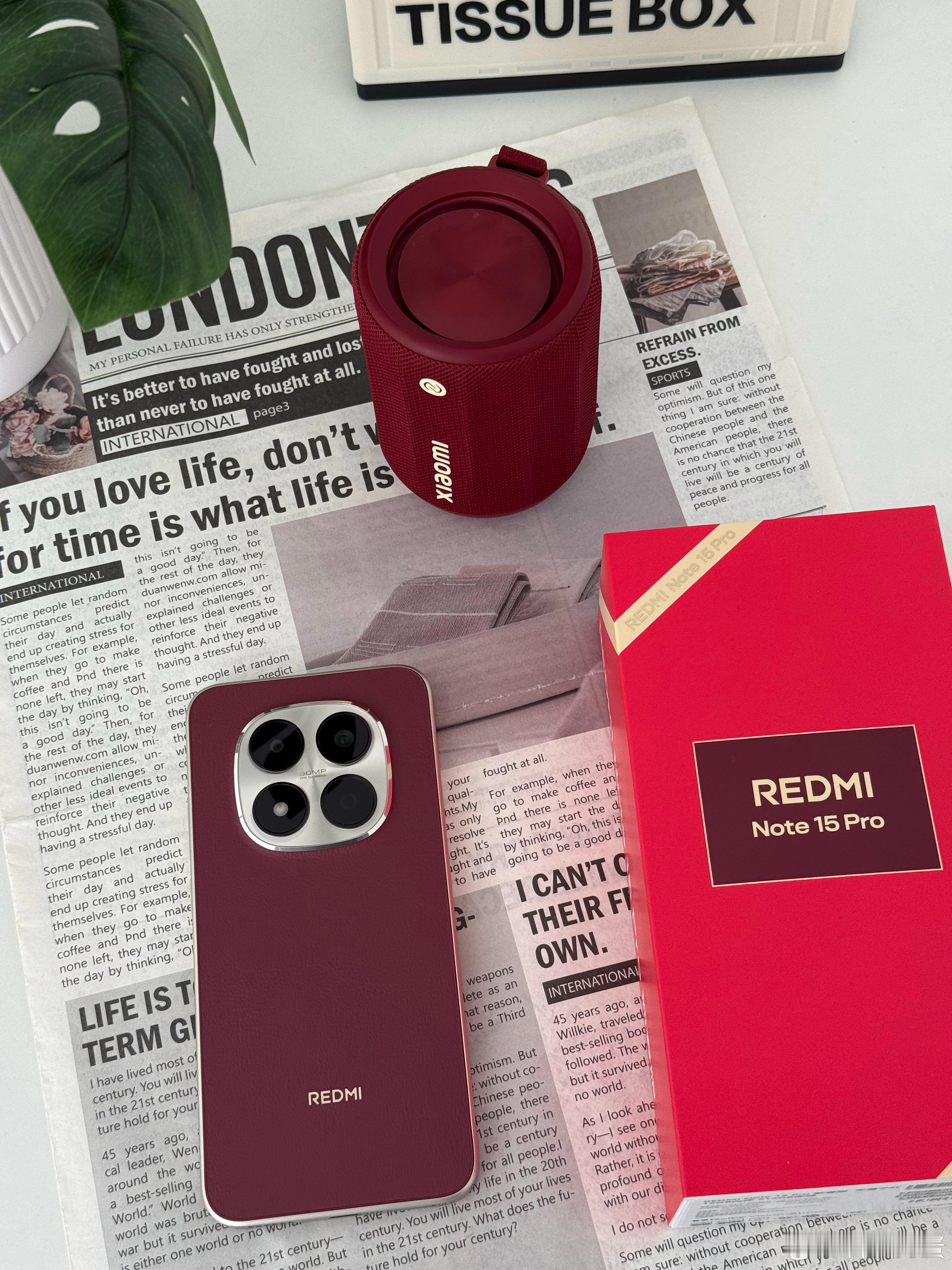 元旦快乐！REDMI Note 15 Pro新春版的车厘子红真好看啊