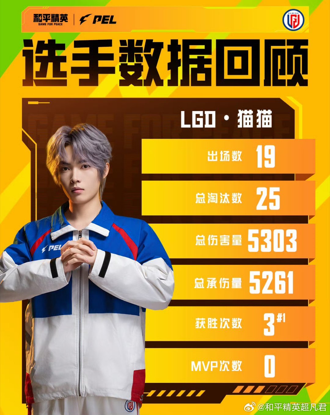 和平精英职业联赛 【周冠军数据回顾】 LGD赛点制首冠2026PEL夏季赛以数据