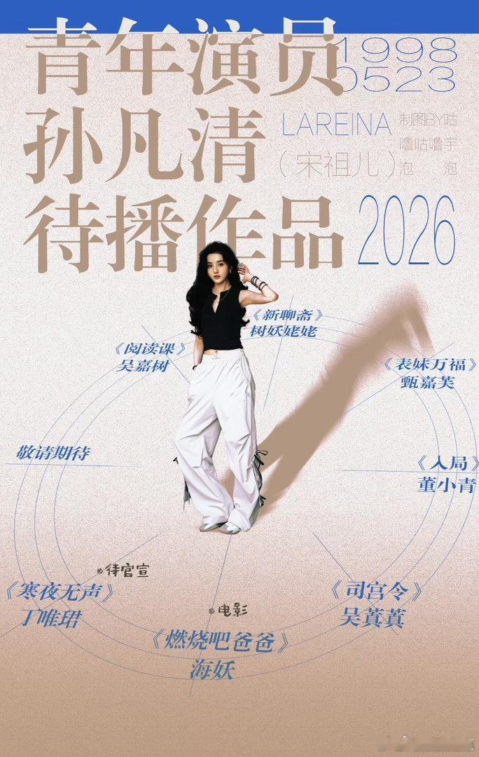 宋祖儿还有6部待播剧 宋祖儿还有6部待播剧，还有一部电影呢！ 宋祖儿还有7部待播