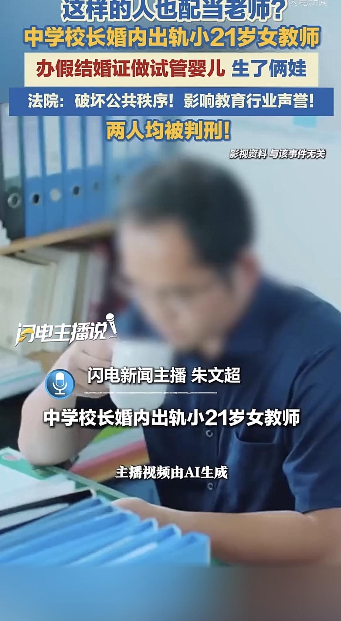 你敢信这离谱的事能发生在教书育人的校园里？一个在任的中学校长，家里明明有合法的妻