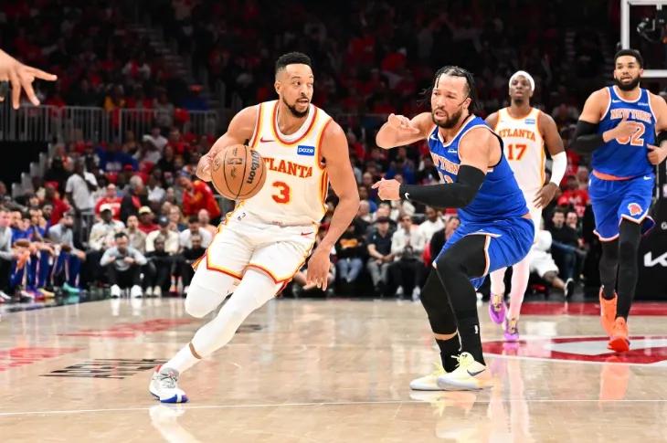 天王山之战正式出炉！尼克斯客场114-98大胜老鹰2-2扳平系列赛，唐斯20+1